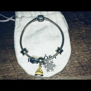 Pandora Disney belle snowflake cruise bracelet